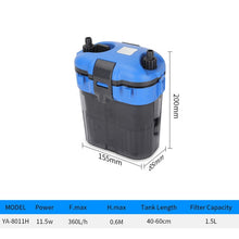 Load image into Gallery viewer, External Canister Filter small Fish tank Grass tank Ultra-quiet Aquarium External Filter for bedroom 220v
