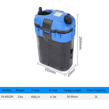 Load image into Gallery viewer, External Canister Filter small Fish tank Grass tank Ultra-quiet Aquarium External Filter for bedroom 220v
